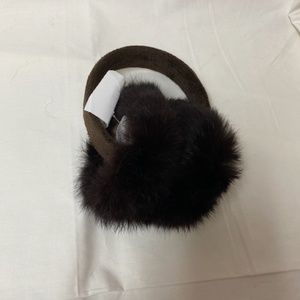 NWT brown fuzzy earmuffs